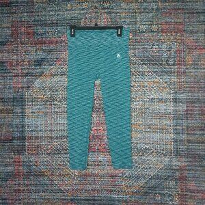 RyderWear womens heathered ocean compression capris M EUC